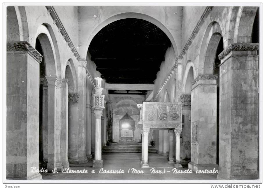 CASTIGLIONE A CASAURIA, INTERNO DELL BADIA SAN CLEMENTE, B/N   **** - Pescara