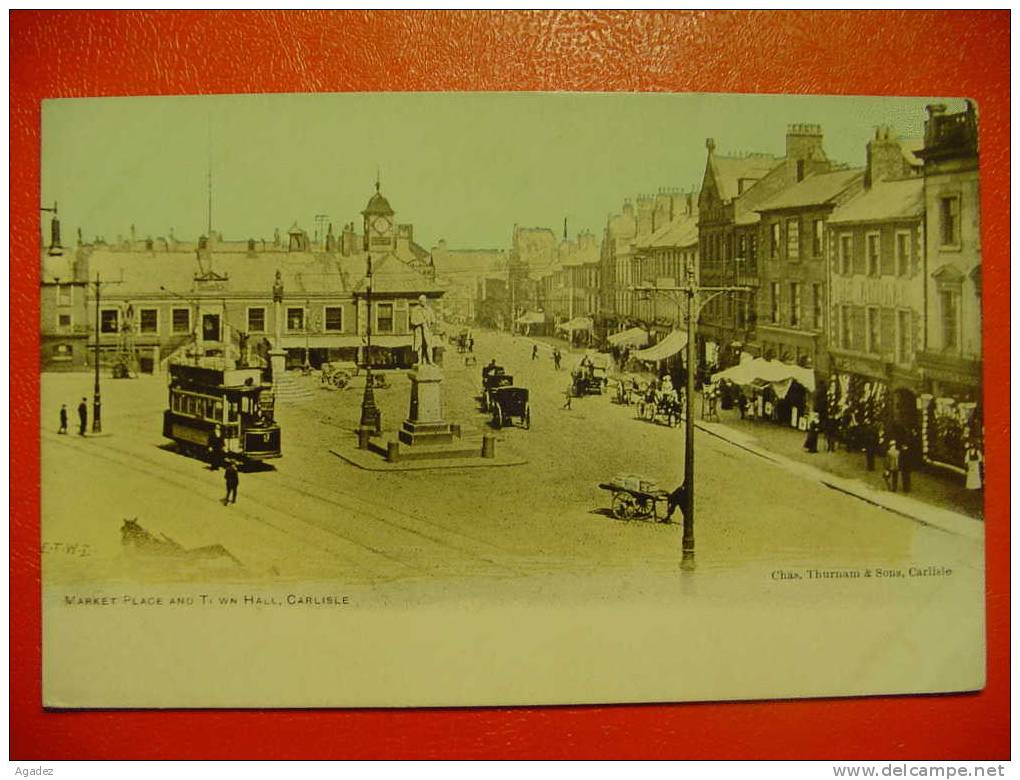 CPA Market Place And Town Hall Carlisle  ETWD  .Bon état. - Carlisle