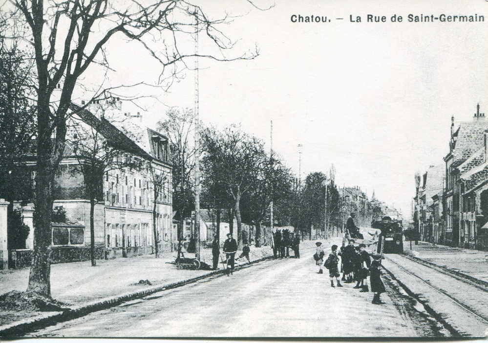 78 - Chatou : La Rue De Saint Germain (REPRODUCTION) - Chatou