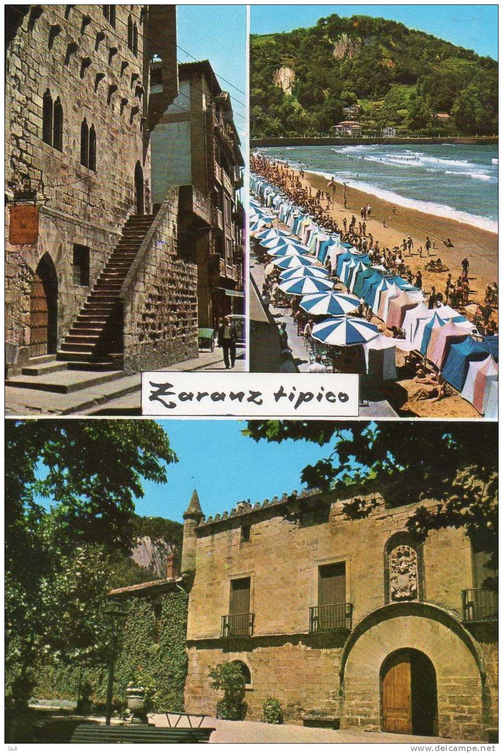 Espagne >  País Vasco > Guipúzcoa (San Sebastián) ZARAUZ Tipico -multi Vues (Tour Lucea, Palais Du Narros.)   *Prix FIXE - Guipúzcoa (San Sebastián)