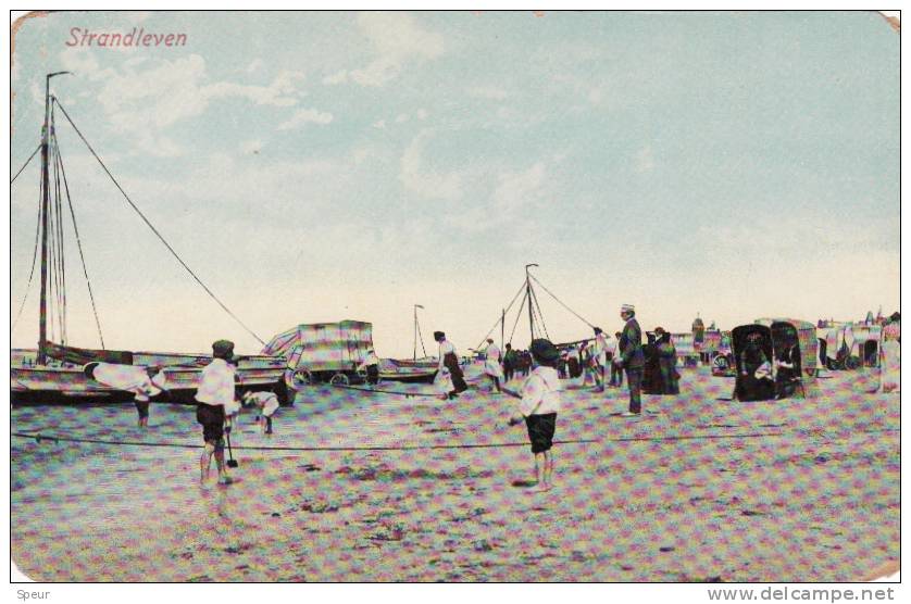 Scheveningen - Strand, Badkoetsjes En Vissersboten, ± 1910 - Scheveningen