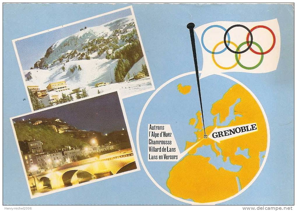Isère - Grenoble Jeux Olympiques Autrans L´alpe D´huez Chamrousse Villard De Lans Lans En Vercors, Ed Cap 2077 - Grenoble