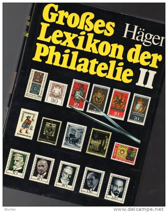 Lexikon Der Philatelie 1978 Band II Antiquarisch 45€ Häger Nachschlagewerk N - Z Seltene Marken Der Welt Book Of Germany - Bibliographien