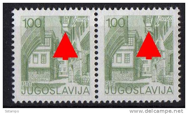 U-84  JUGOSLAVIA TURISMO OHRID MACEDONIA  DEFINITIVE   ERROR PRINTING     NEVER HINGED - Non Dentelés, épreuves & Variétés