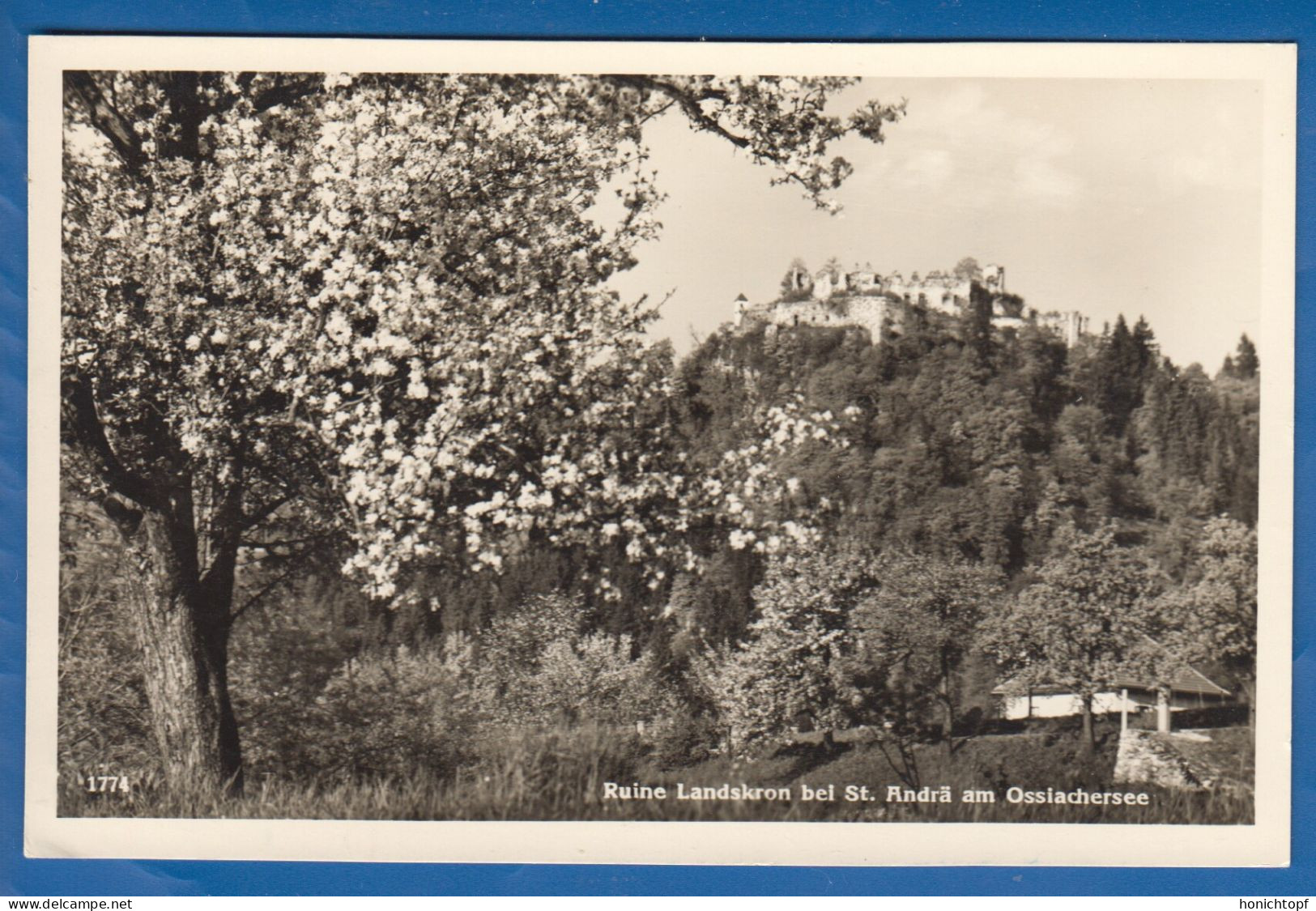 Österreich; Ruine Landskron Bei St Andrä Am Ossiachersee; Villach; 1956 - Ossiachersee-Orte