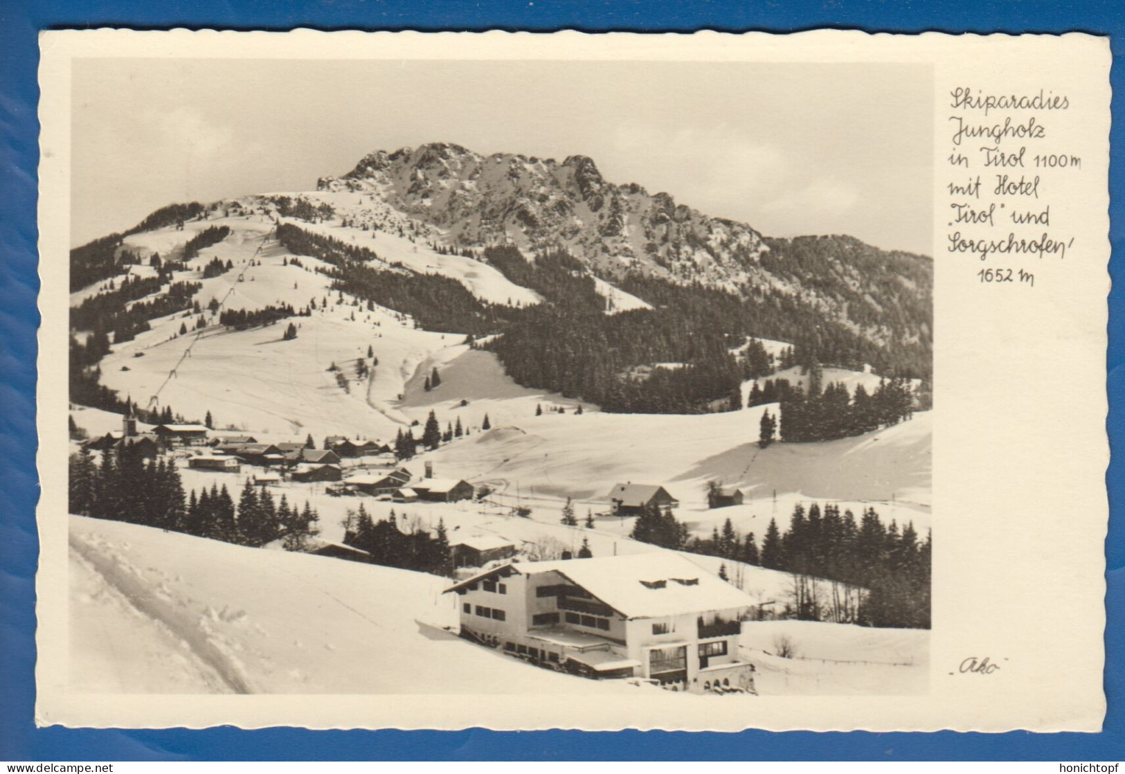 Österreich; Jungholz; Hotel Tirol; 1951 - Jungholz