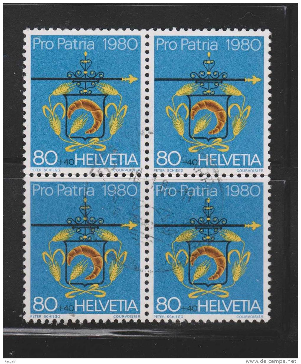 Yvert 1109 Bloc De 4 Enseigne Artisan - Used Stamps