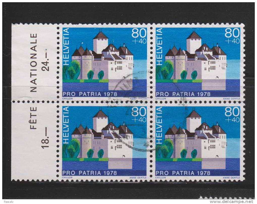 Yvert 1063 Bloc De 4 - Used Stamps