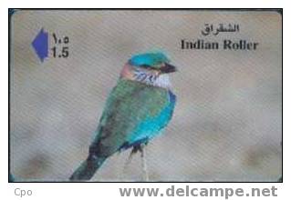 # OMAN A32 Indian Roller 1,5 Gpt  -birds,oiseaux- Tres Bon Etat - Oman