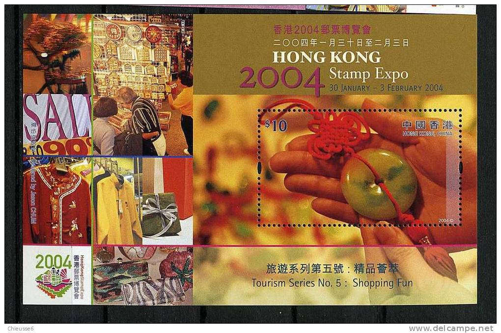 Hong Kong ** Bloc N° 118 - "Hong Kong 2004" Expo Philat. Tourisme. Les Achats - Neufs