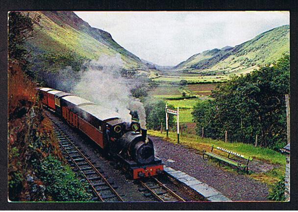 RB 621 -  1975 Postcard Talyllyn Railway At Abergynolwyn Station Merionethshire Wales - Steam Train - Merionethshire