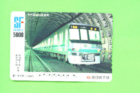 JAPAN - Orange Picture Rail Ticket/Train As Scan - Monde