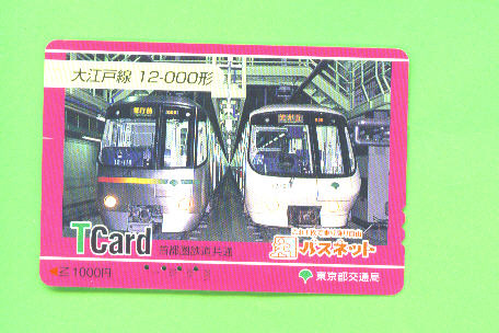 JAPAN - Orange Picture Rail Ticket/Train As Scan - Welt