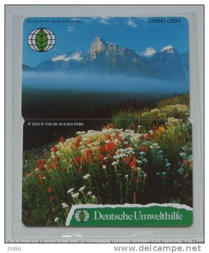 BEAUTIFULL MOUNTAINS ( Germany MINT & RARE Puzzle ) Mountain Mount Montagne Montana Montagnes * DEUTSCHE UMWELTHILFE - Montañas