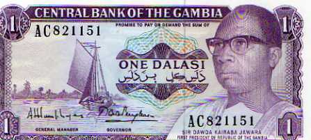 Billet De 1 Dalasi De Gambie - Gambia