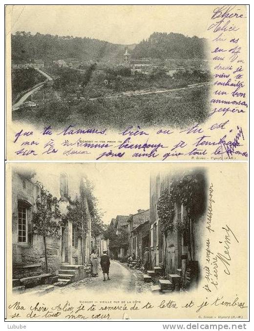 Vignory - Vieille Rue De La Côté / Vue Générale     1903 - 1904 - Vignory