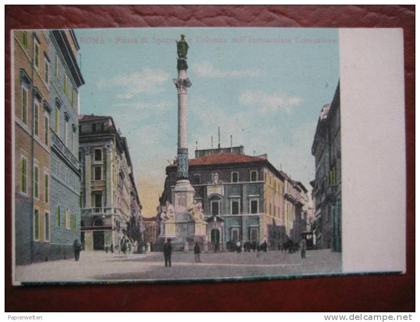 Roma - Piazza Di Spagna E Colonna Dell´Immacolata Concezione - Places & Squares