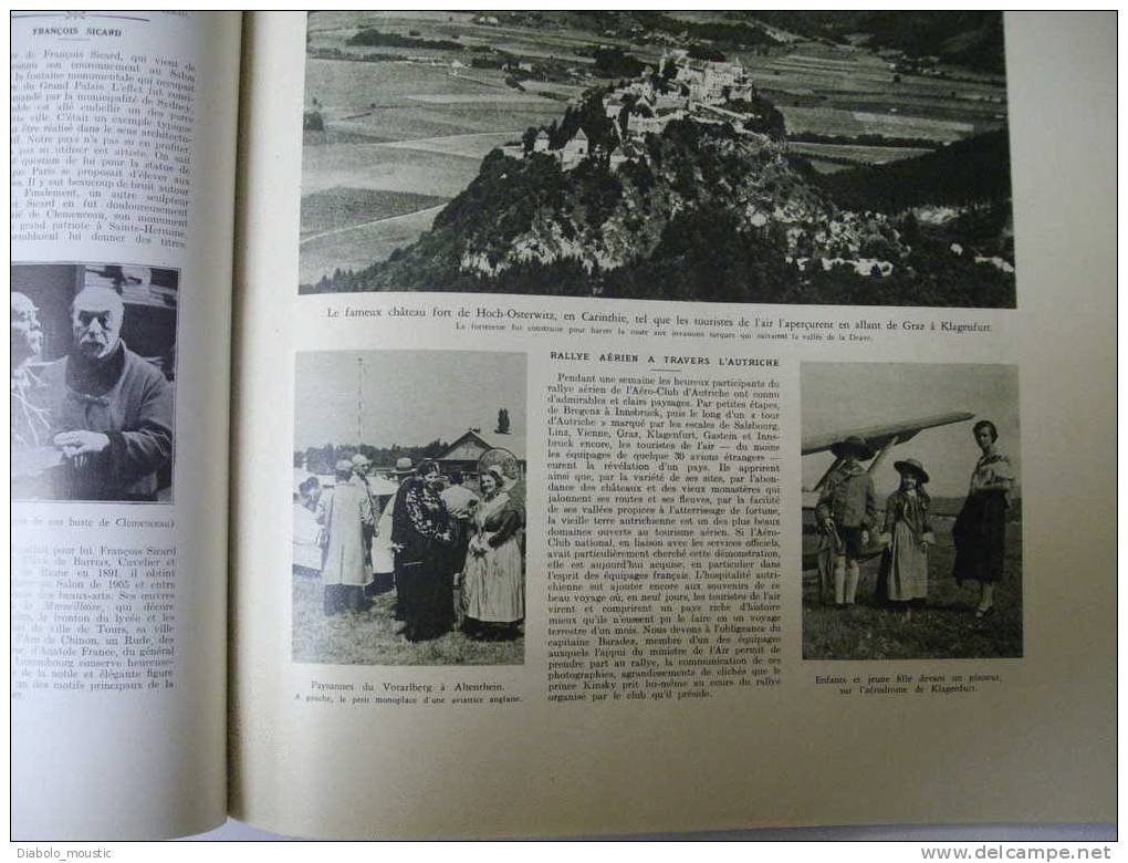 1934 :Réunion ACTION FRANCAISE avec Léon Daudet,texte et photo;Croix de Feu de La Roque;Bourg-Saint-Pierre (Valais) C.H