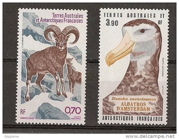 Terres Australes Et Antartiques Francaises  (TAAF)   Faune Oiseaux Et Mouflons   PA 86 87** - Albatros