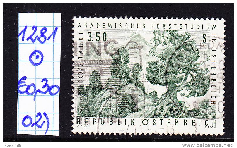 7.11.1967 - SM "100 Jahre Forststudium In Österreich" -  O Gestempelt  -  Siehe Scan  (1281o 01-06) - Gebruikt