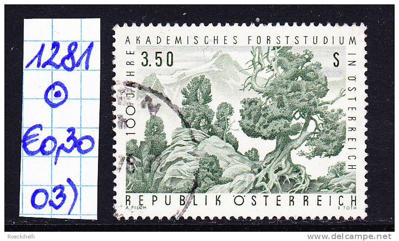 7.11.1967 - SM "100 Jahre Forststudium In Österreich" -  O Gestempelt  -  Siehe Scan  (1281o 01-06) - Gebruikt