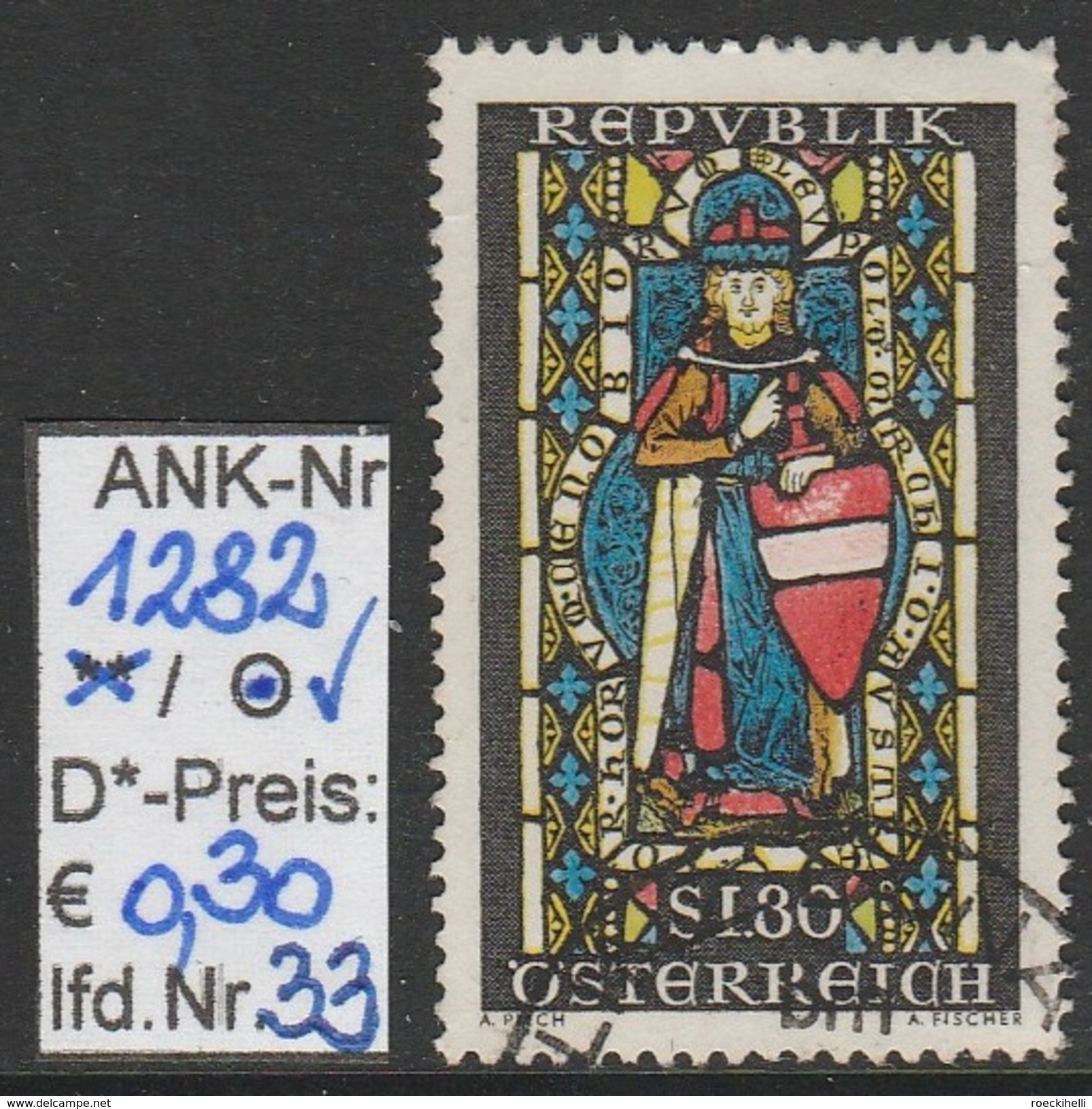 15.11.1967 - SM "Markgraf Leopold der Heilige" -  o gestempelt - siehe Scan  (1282o 01-36)