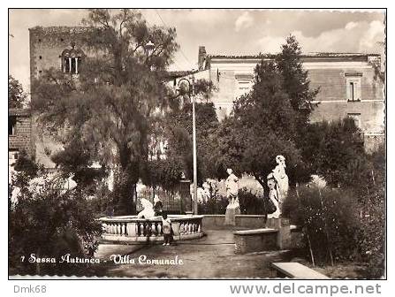 SESSA AURUNCA ( CASERTA ) VILLA COMUNALE  - 1952 - Caserta