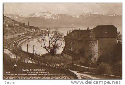 SUISSE VD - Rivaz - St Saphorin - Chateau De Glerolles - Rivaz