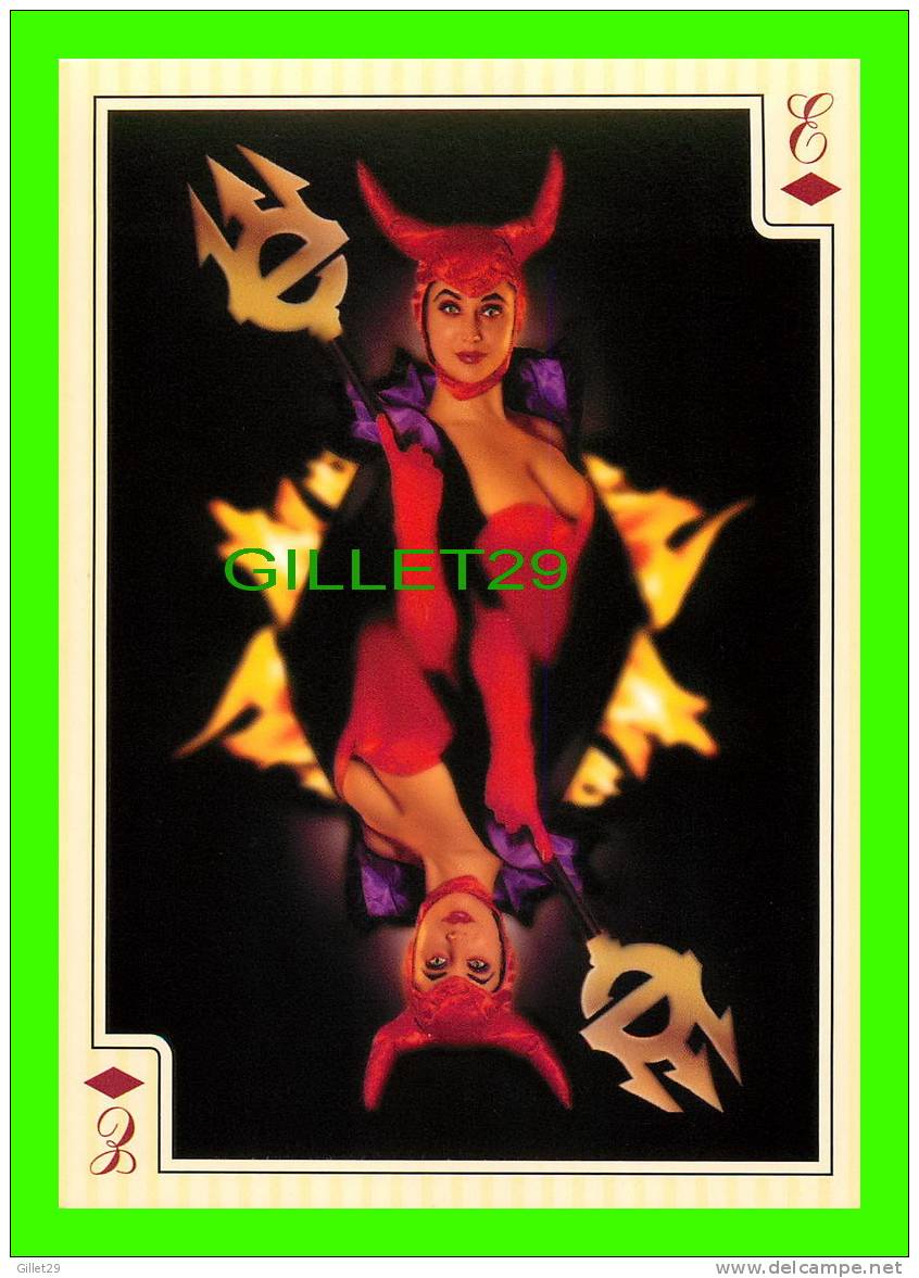 CARTE A JOUER - LE DIABLE ROUGE - SALG FORBUDT - GO-CARD - - Cartes à Jouer