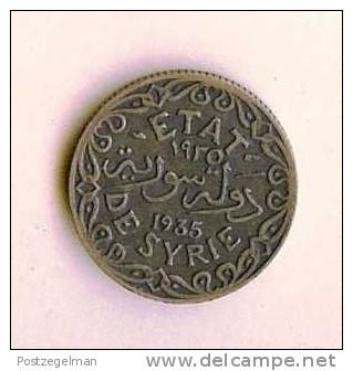 SYRIA 1935 5 Piastres Alu Bronze Km70 - Syria