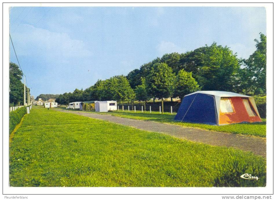 DUN Sur AURON (18) - CPM - Le Camping ... Toiles De Tente Et Caravane - Dun-sur-Auron