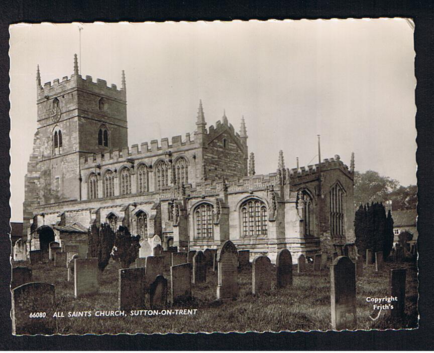 RB 623 - 1972 Real Photo Postcard All Saints Church Sutton-on-Trent Nottinghamshire - Otros & Sin Clasificación
