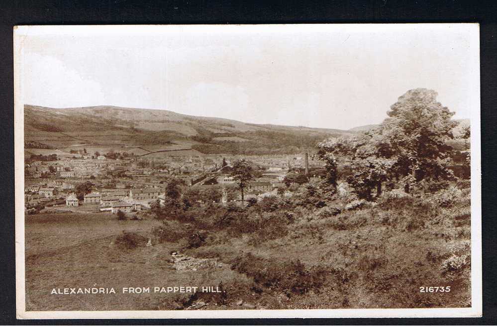 RB 623 -  Postcard Alexandria From Pappert Hill Dunbartonshire Scotland - Dunbartonshire