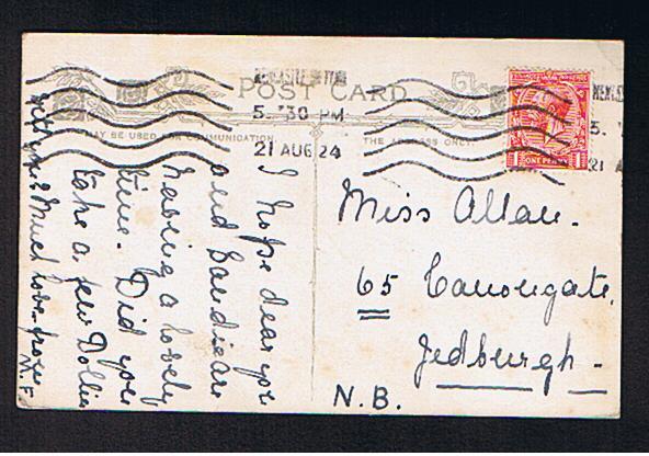 RB 623 - 1924 Postcard The Stepping Stones Jesmond Dene Near Newcastle Northumberland - Newcastle-upon-Tyne