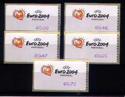 Portugal Football Euro 2004 Timbres De Distributeurs Type E-Post 2003 Soccer Euro 2004 ATM E-Post 2003 - Europees Kampioenschap (UEFA)