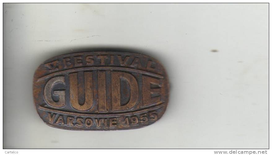 Old Badge , V.eme Festival Guide Varsovie 1955 - Otros & Sin Clasificación