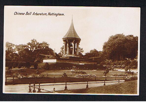 RB 624 - Early Real Photo Postcard Chinese Bell Arboretum Nottingham - Nottingham
