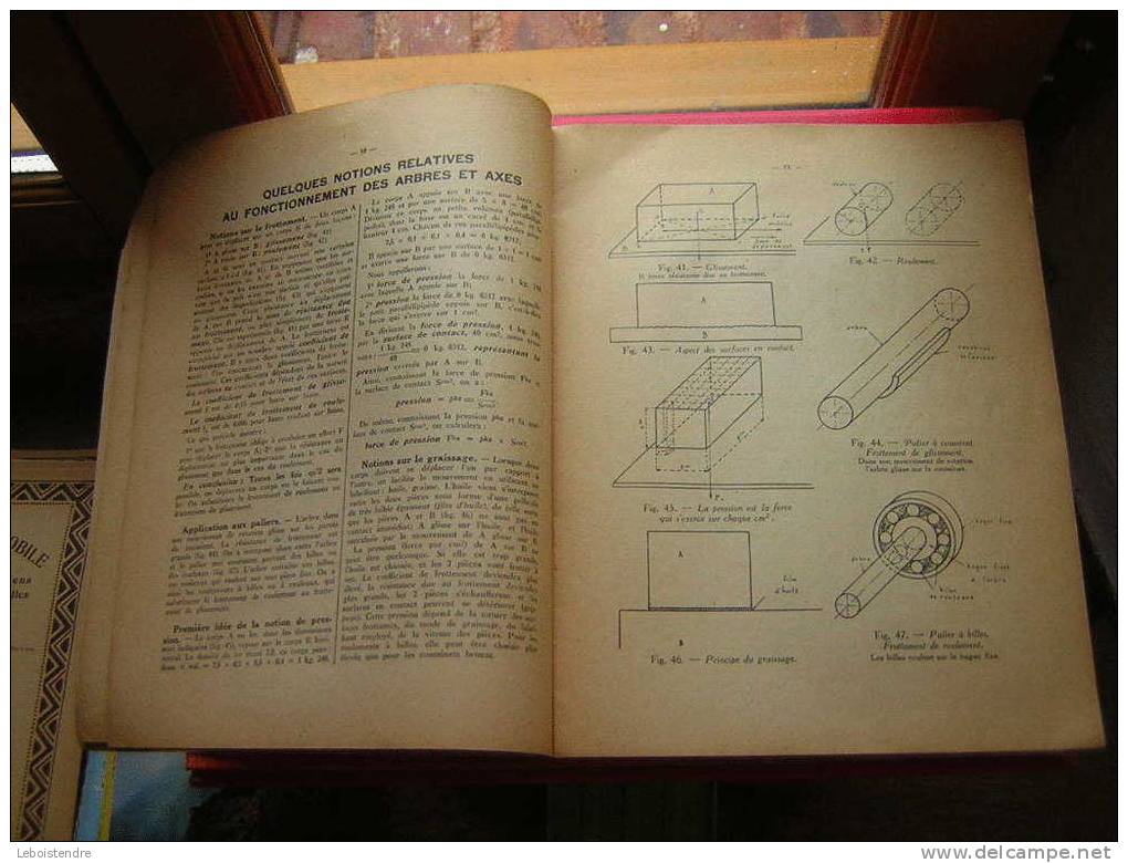 TECHNOLOGIE AUTOMOBILE -FASCICULE N °1 -LES MECANISME UTILISES EN AUTOMOBILE-POUR OUVRIERS ET APPRENTIS MECANICIENS-1947 - Auto