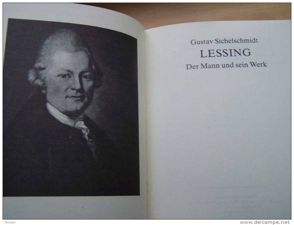 LESSING Der Mann Und Sein Werk De Gustav Sichelschmidt Leben Des Schriftstellers Kritikers Philosophen-Porträt-Liter Atu - Biographies & Mémoirs