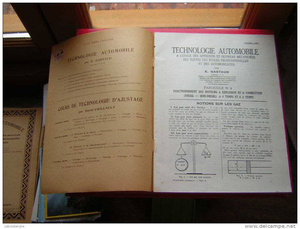 TECHNOLOGIE AUTOMOBILE-FASCICULE N °4-FONCTIONNEMENT DES MOTEURS A EXPLOSION ET A COMBUSTION DIESEL- OUVRIERS ET APPRENT - Auto