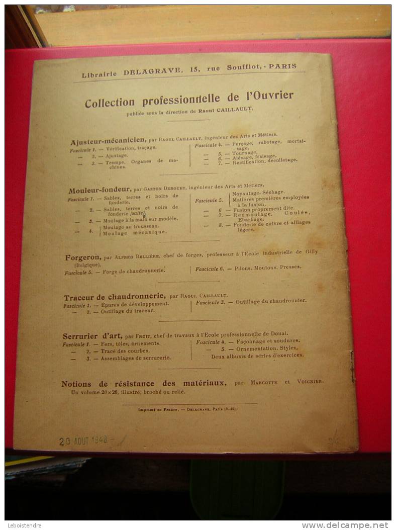 TECHNOLOGIE AUTOMOBILE-FASCICULE N °6-INJECTION (DIESEL),REFROIDISSEMENT ,GRAISSAGE,ALLUMAGE,EQUIPEMENT ELECTRIQUE-1946 - Auto