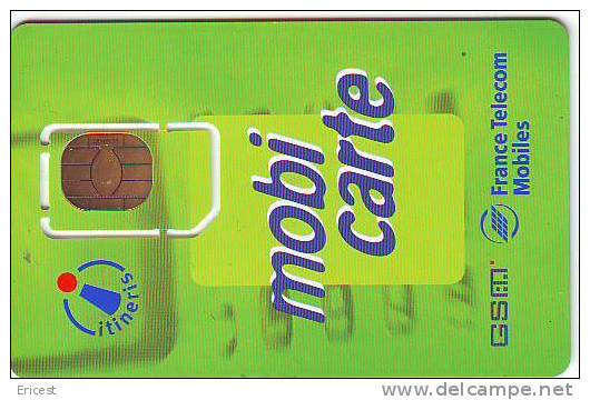 CARTE GSM ITINERIS MOBI CARTE BON ETAT - Mobicartes (GSM/SIM)
