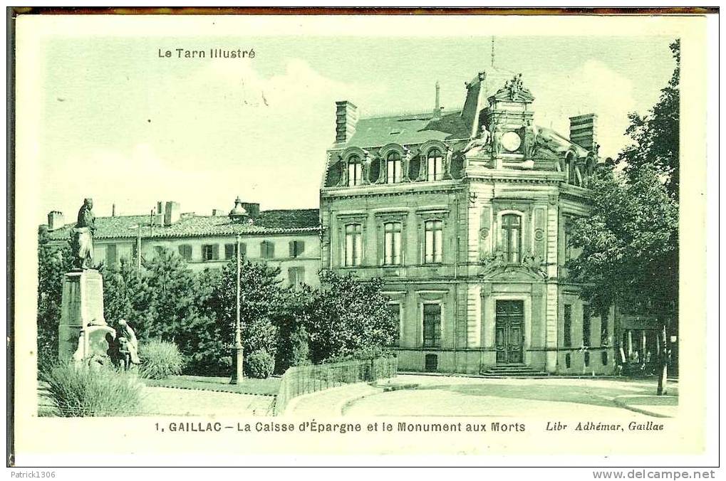 CPA  GAILLAC, Caisse D´Epargne 1619 - Gaillac