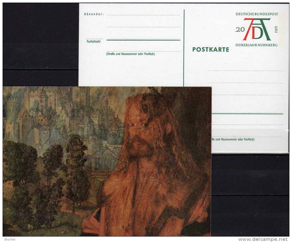 Postfrisch Mit Dürer-Signum Maler Nationalgalerie Prag Bund PSo 3/05 ** 1€ Dürers Rosenkranzfest Art Postcard Of Germany - Philosophie & Pensées