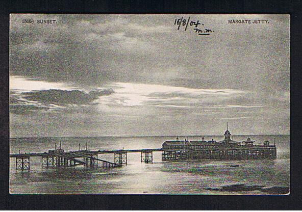 RB 625 - 1904 Postcard Sunset At Margate Jetty Kent - Margate