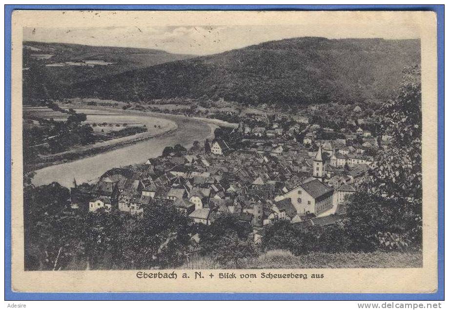 EBERBACH A.N., Gelaufen Um 1923, Verlag: Mac & Cie Eberbach, Seltene Karte, Gute Erhaltung - Eberbach