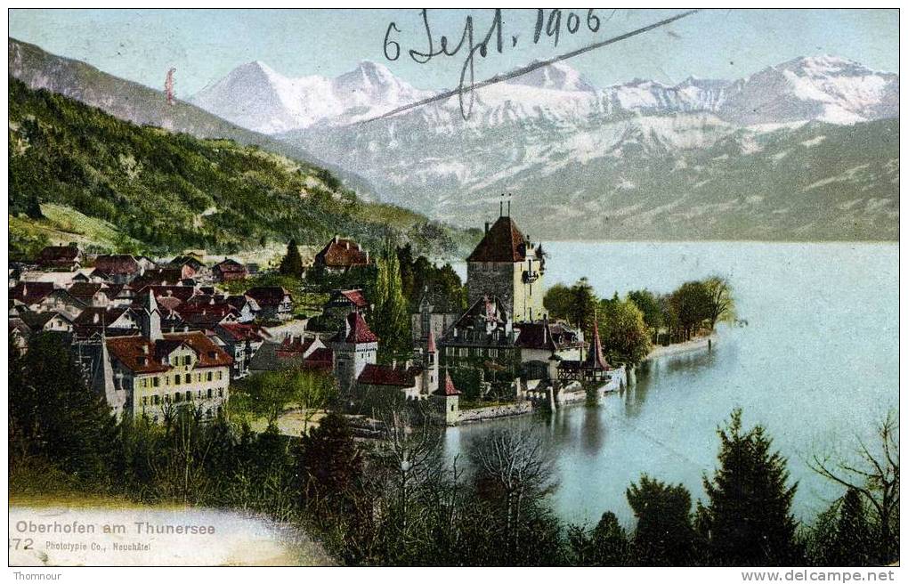 OBERHOFEN AM THUNERSEE  -  1906  - ( Légère Trace Usure Coin Bas Droit ) - Oberhofen Am Thunersee