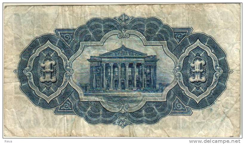 UNITED KINGDOM SCOTLAND 1 POUND BLUE COMMERCIAL BANK MAN FRONT & BUILDING BACK DATED 08-4-1935 P? READ DESCRIPTION !! - 1 Pond