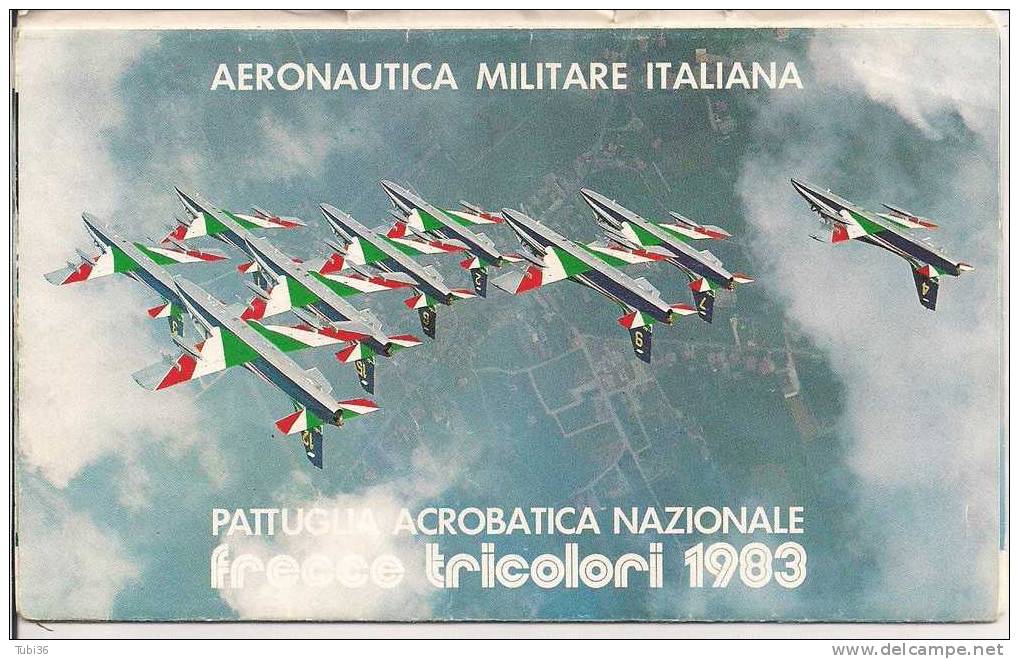 AERONAUTICA MILITARE ITALIANA - FRECCE TRICOLORE 1983 - MINI FOLDER  ILLUSTRATO - Aviation