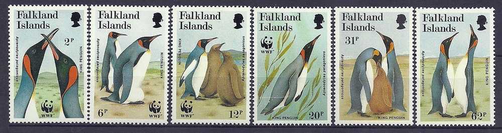 Falklands Islands 1991 Birds Oiseaux  Aves King Penguin MNH - Penguins